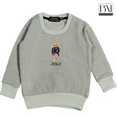 Brandahub SWEARTSHIRT polo bear kids sweartshirt steel grey