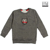 knz kids sweartshirt heather grey - brandahub