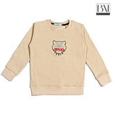 knz kids sweartshirt beige - brandahub