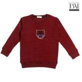 knz kids sweartshirt maroon - brandahub