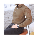 brandahub shirt m.a.s.s.i.m.o dutti brown