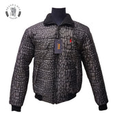 Brandahub Cotton Jackets PRL PUFFER BLACK PRINTED