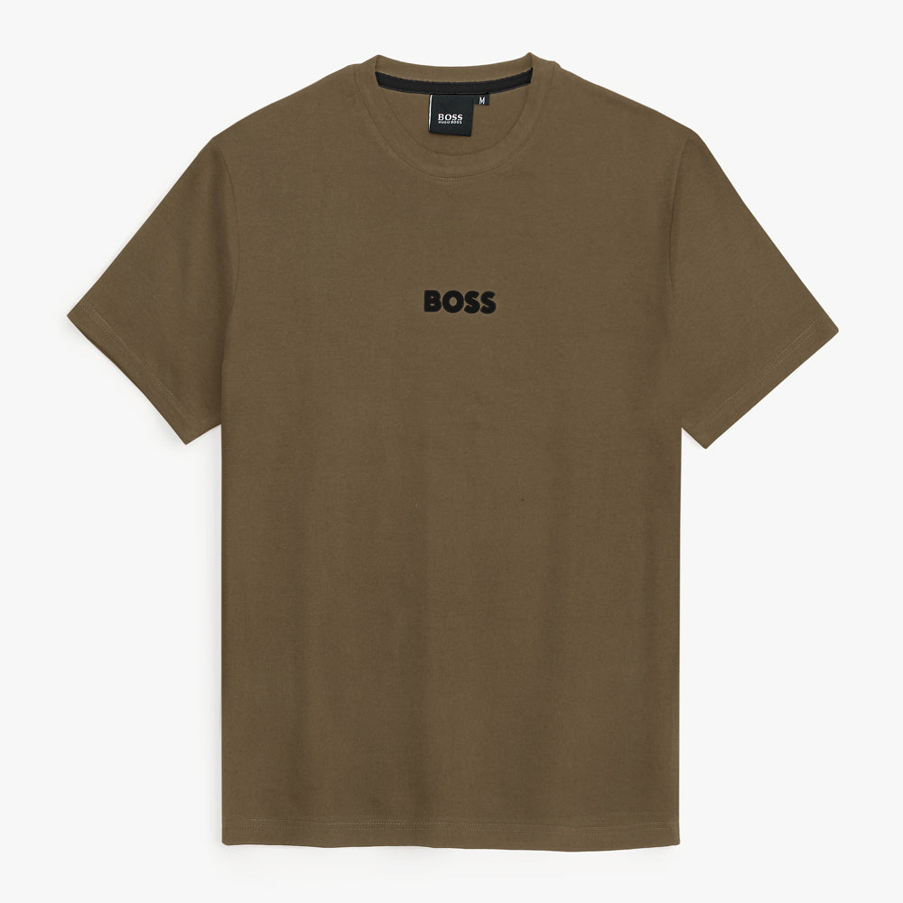 HB Printed tshirt-camel brown