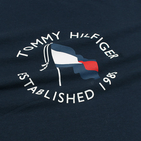TH Printed tshirt-navy blue