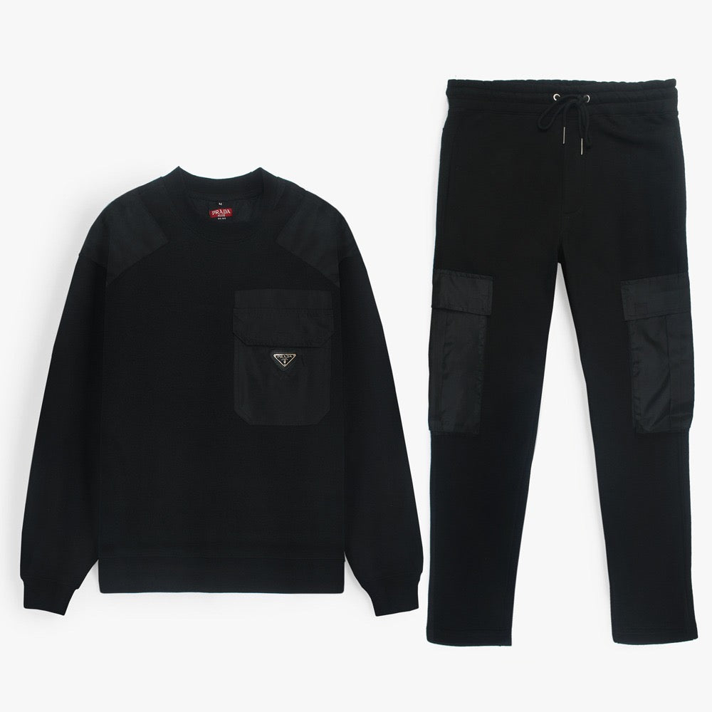 Pda Fleece Tracksuit (Black)