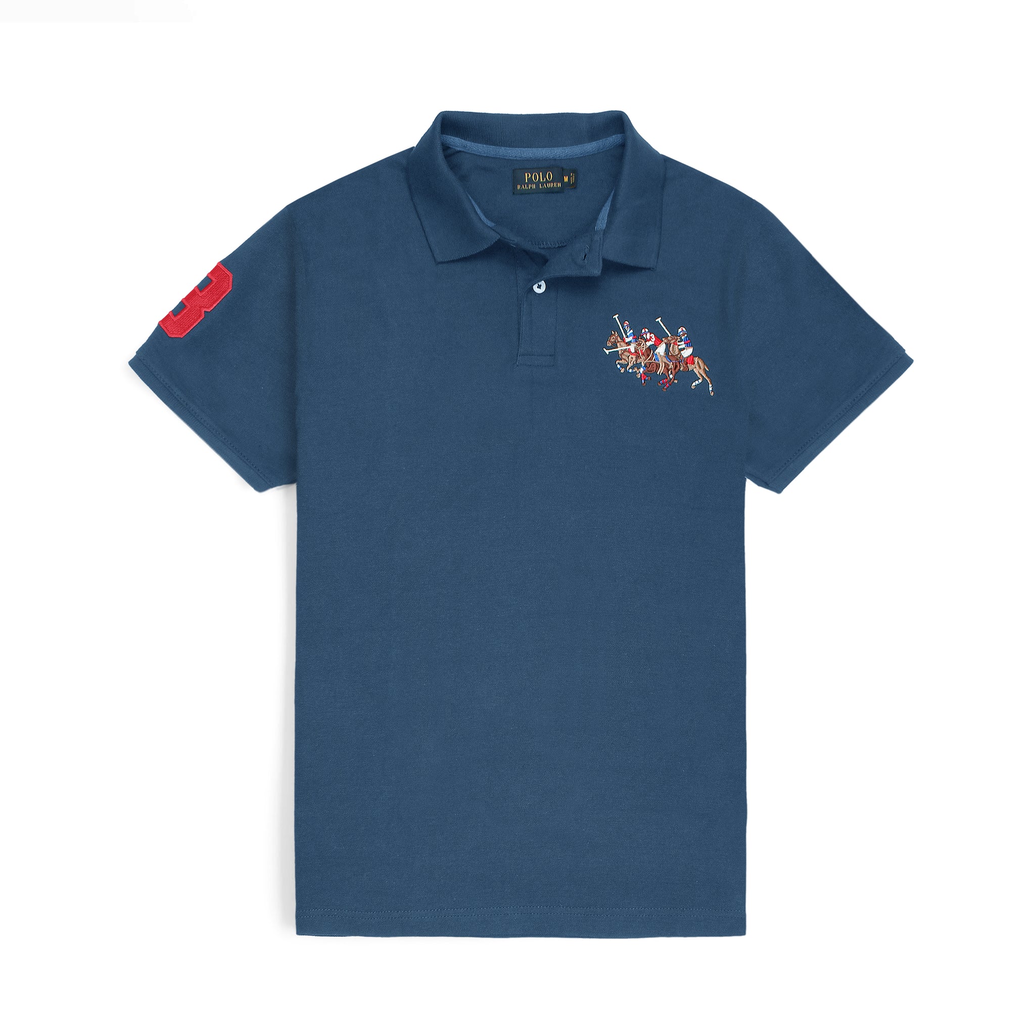 RL triple pony polo-blue