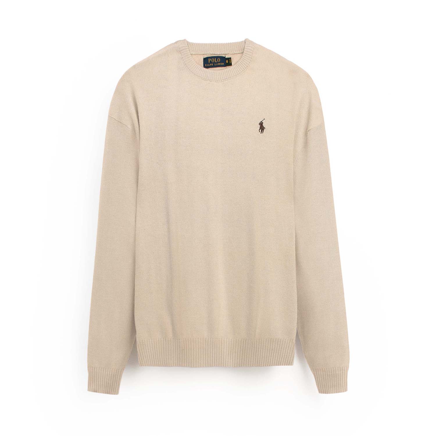 RL Crew neck Cotton Sweater (beige/biscuit)