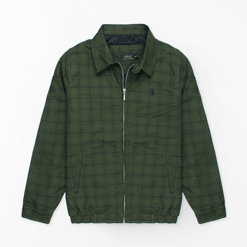 PRL Cotton Twill Jacket ( new) (green check)