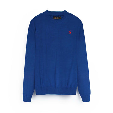 RL Crew neck Cotton Sweater (royal blue)