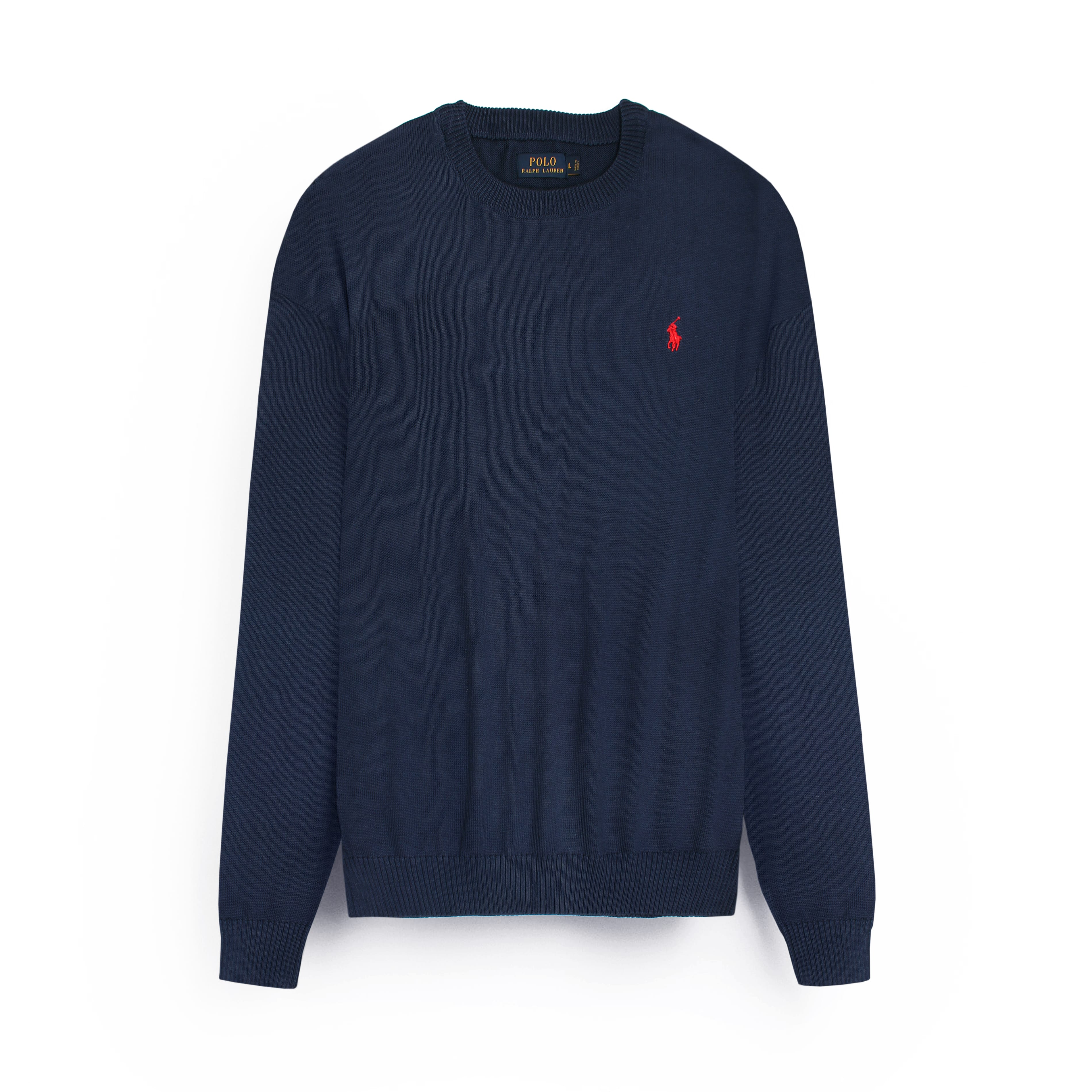 Brandahub sweaters RL Crew neck Cotton Sweater (navy blue)