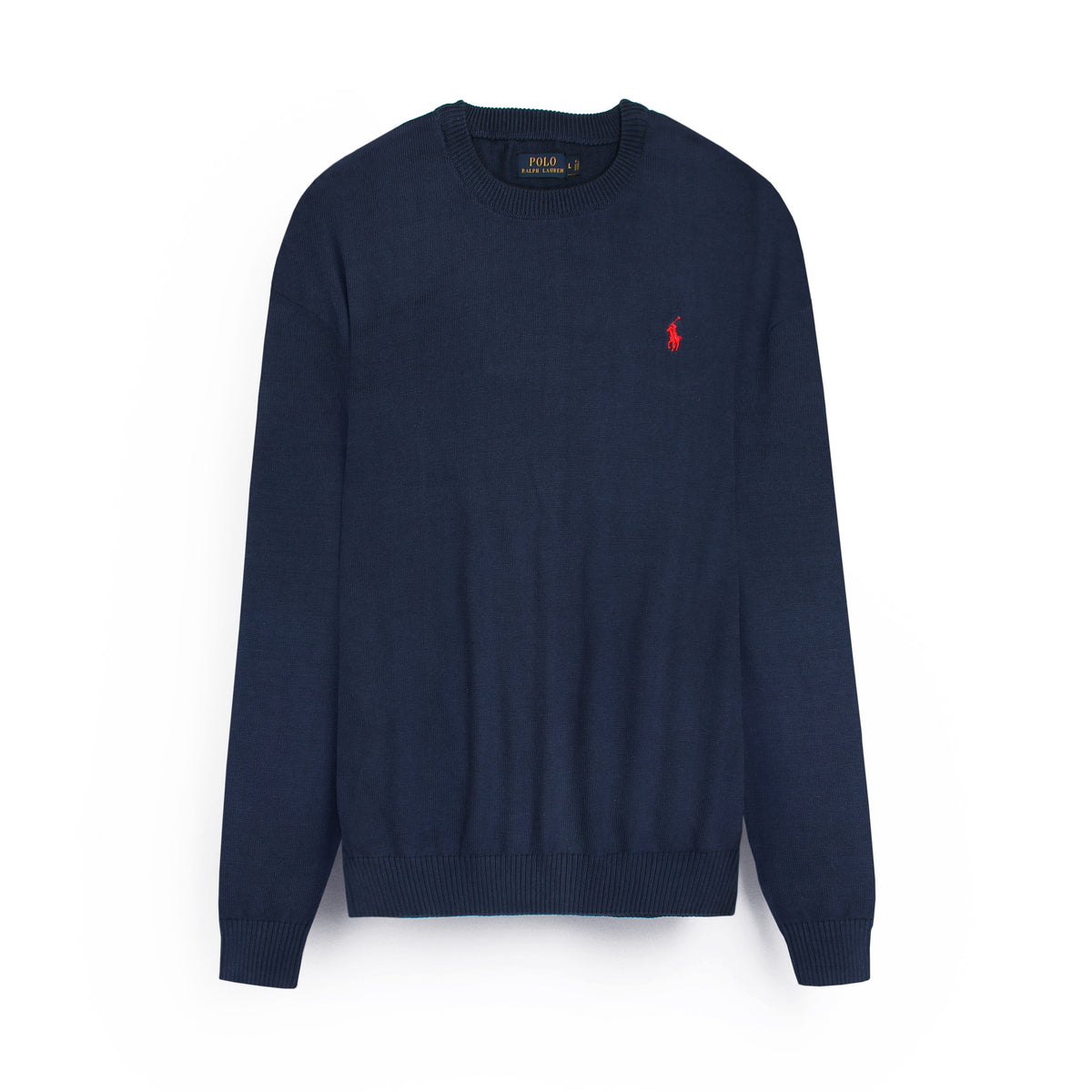 Brandahub sweaters RL Crew neck Cotton Sweater (navy blue)