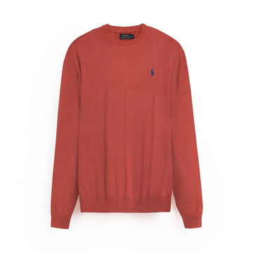 RL Crew neck Cotton Sweater (carrot)