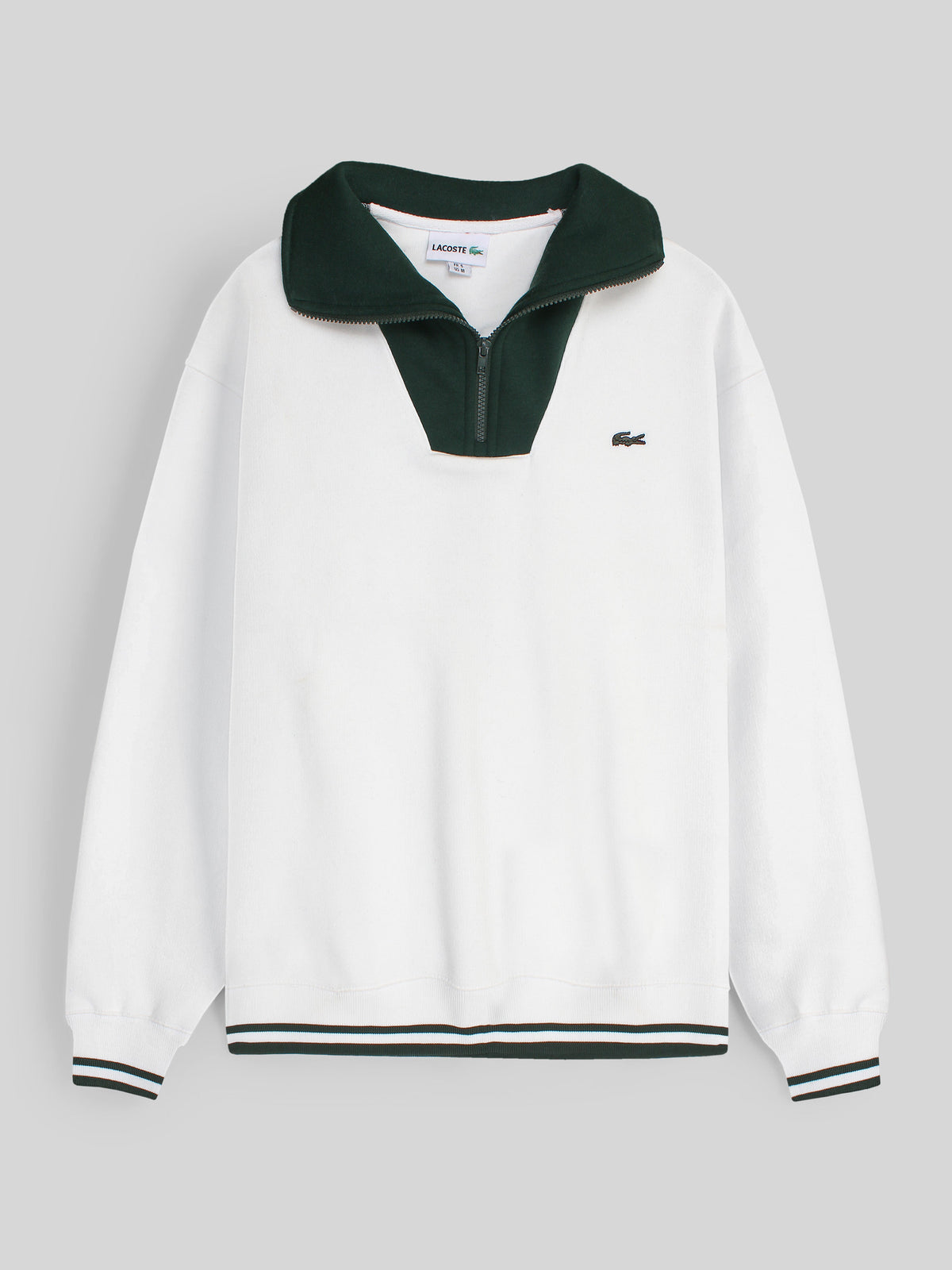 Premium Lst zipper sweatshirt (White)