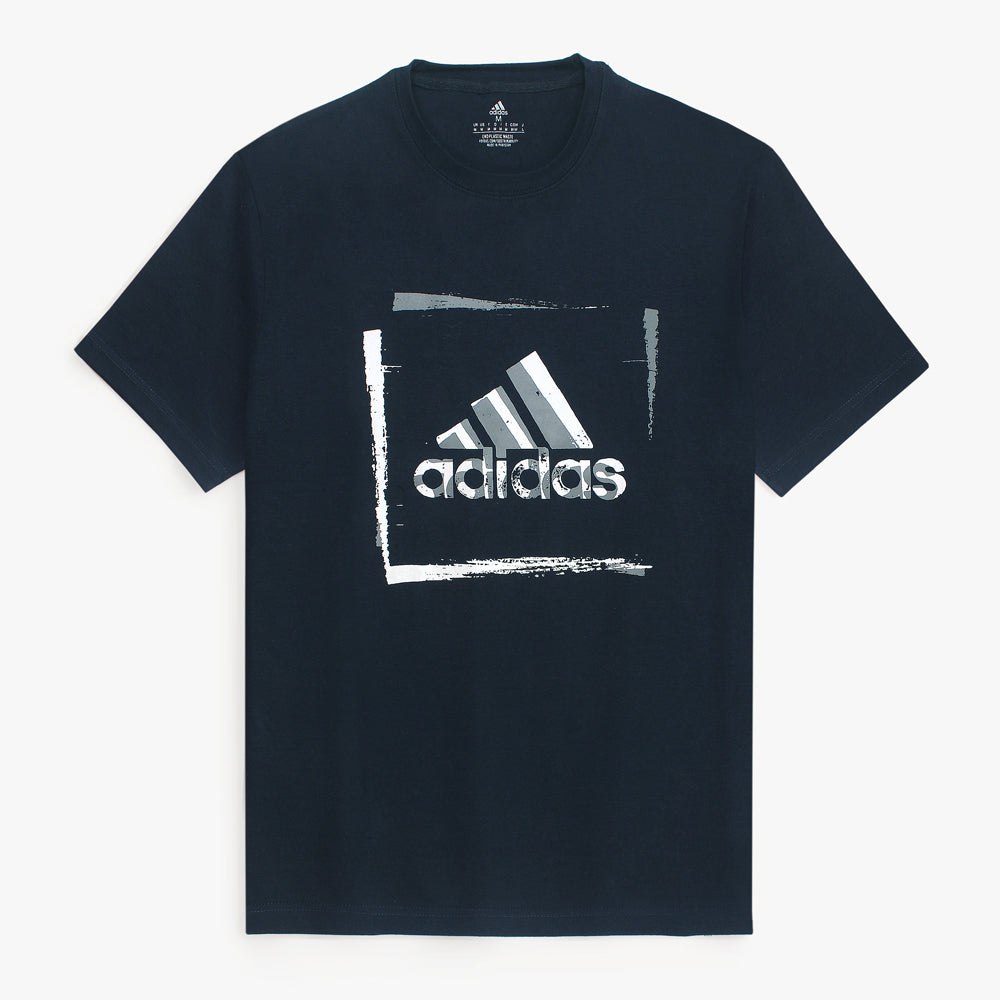 ADS Printed tshirt-navy blue