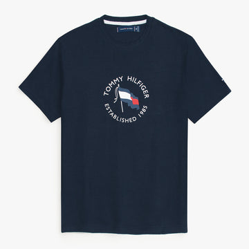 TH Printed tshirt-navy blue