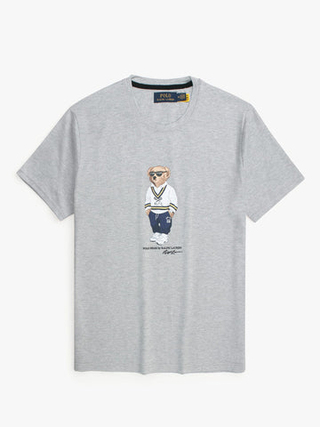 Brandahub T-shirts PRL bear T Shirt-heather grey