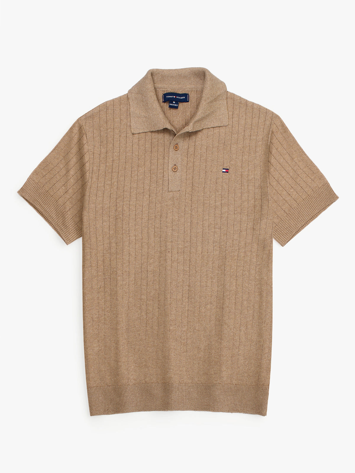 Th knit polo- khaki