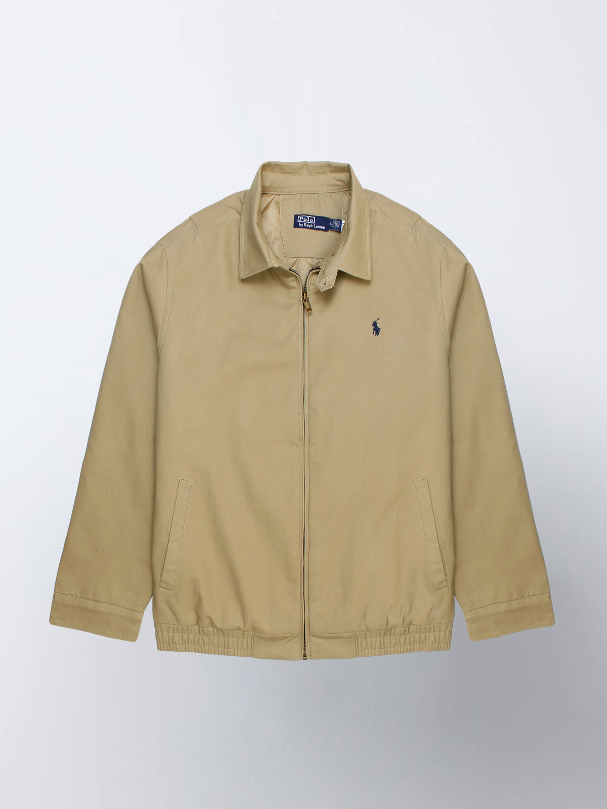Brandahub Cotton Jackets PRL Cotton Twill Jacket (collar) (khaki)