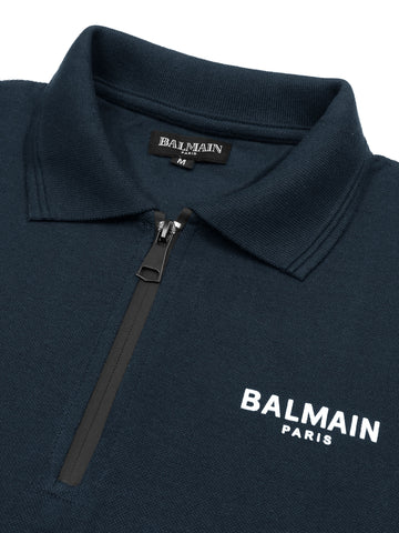 blm polo-navy blue
