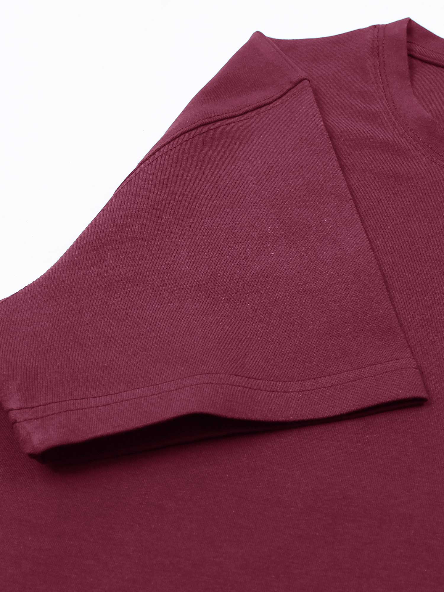 Ao Printed tshirt-Maroon