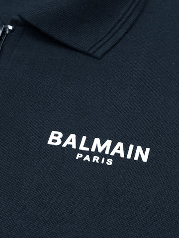 blm polo-navy blue