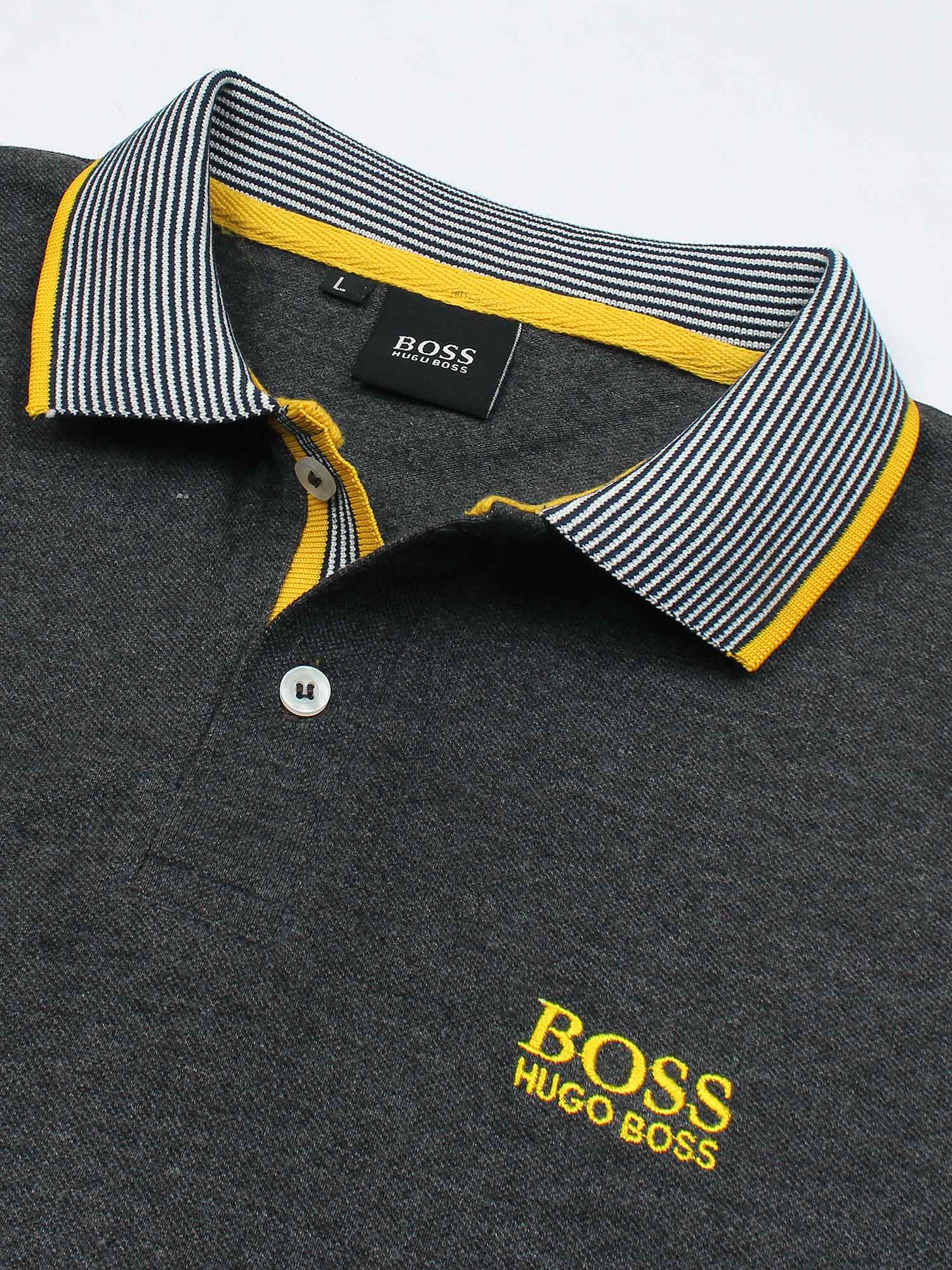 HB POLO DARK HEATHER GREY - brandahub
