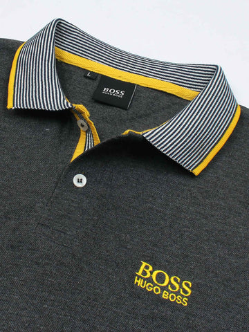 HB POLO DARK HEATHER GREY - brandahub