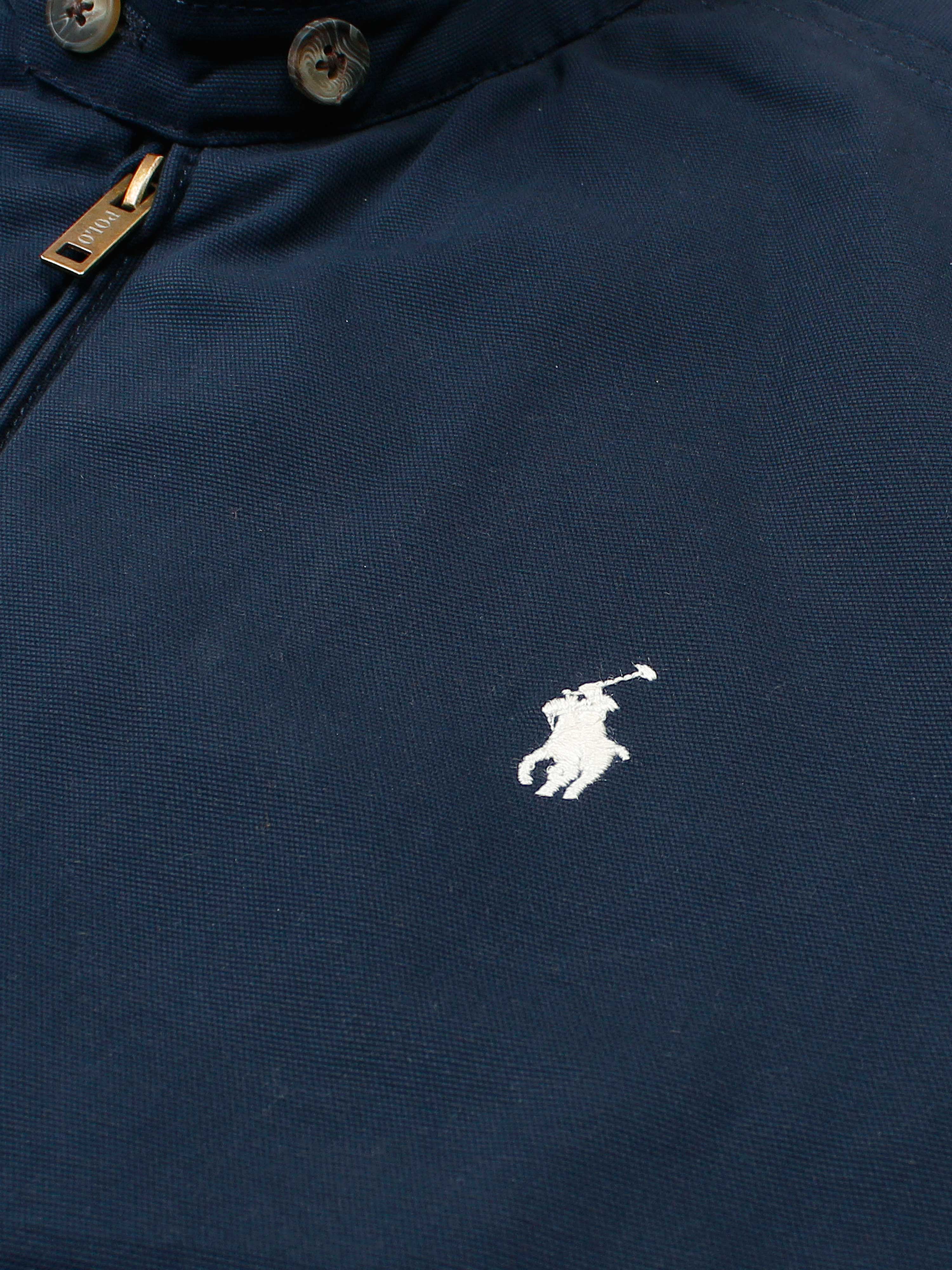 Brandahub Cotton Jackets PRL Cotton Twill Jacket (collar) (Navy blue)