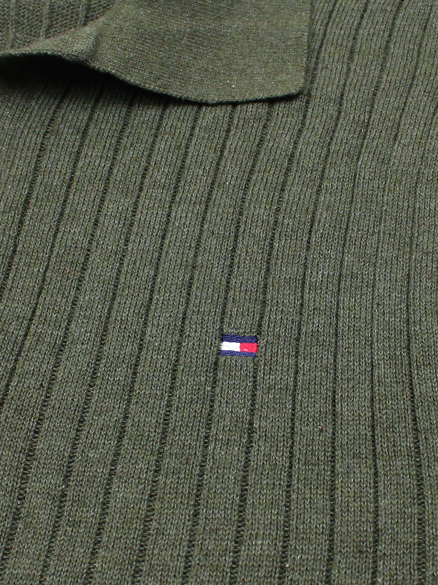 Th knit polo- olive green
