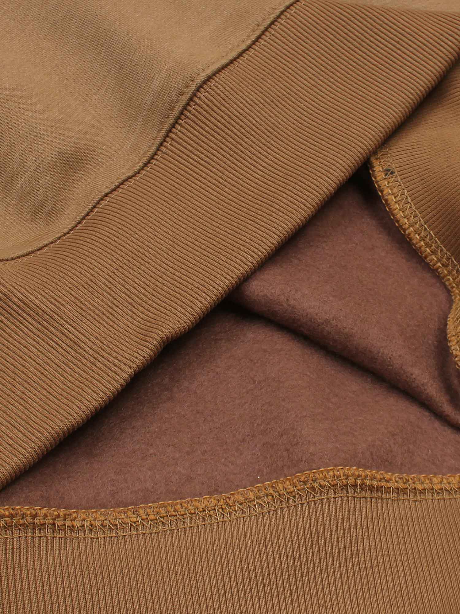 The Lw Fleece Sweatshirt (camel) unisex