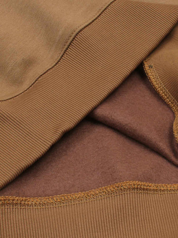 The Lw Fleece Sweatshirt (camel) unisex