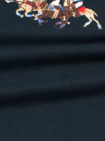 RL triple pony polo-Navy blue