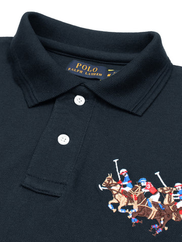 RL triple pony polo-Navy blue