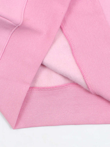 Brandahub sweartshirts The Cb Fleece Sweatshirt (Pink) unisex