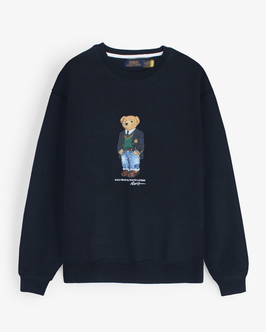 premium Rl Bear Fleece sweatshirt (navy blue)