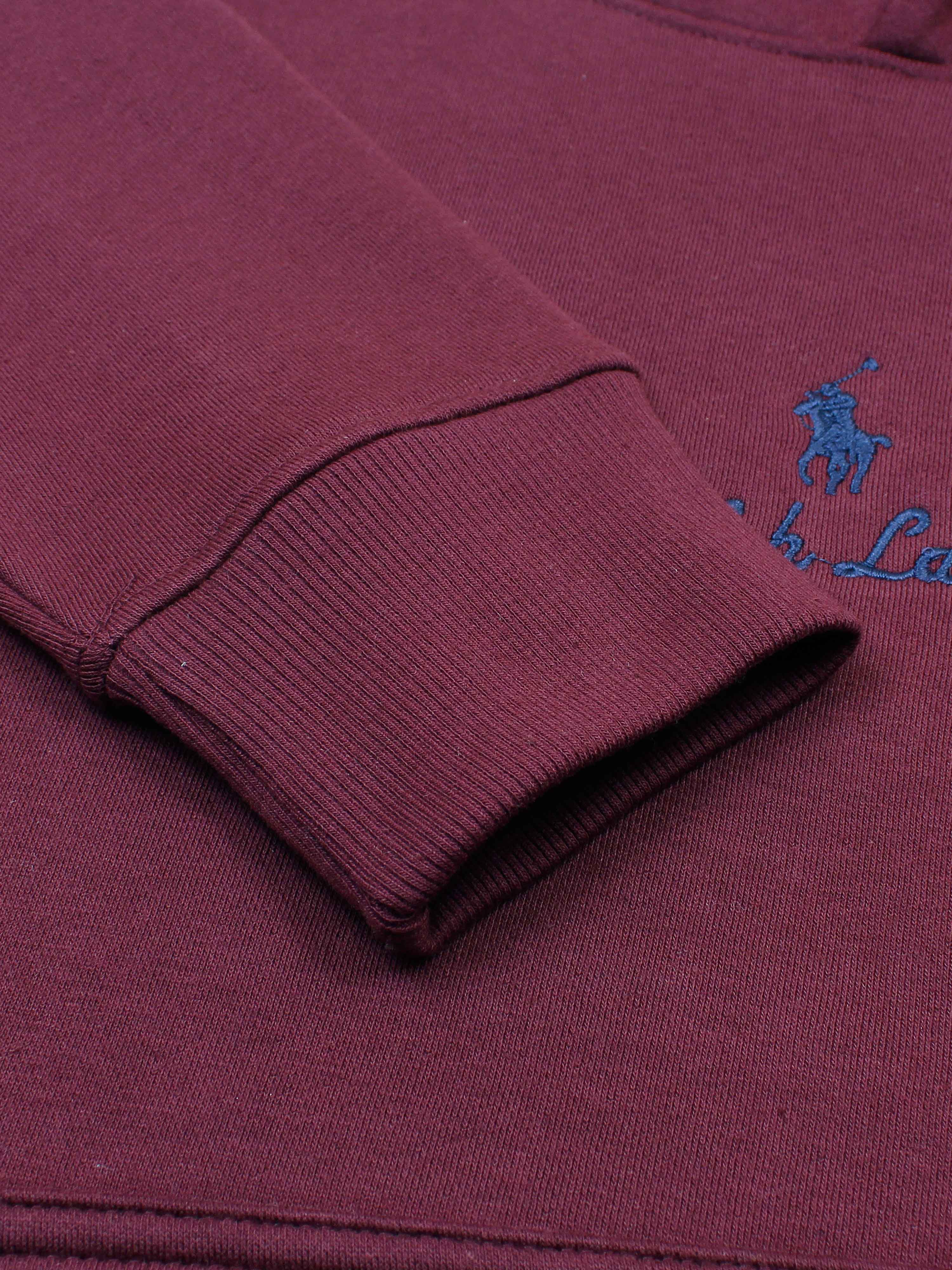 Brandahub sweartshirts premium Rl Fleece hoodie (maroon)