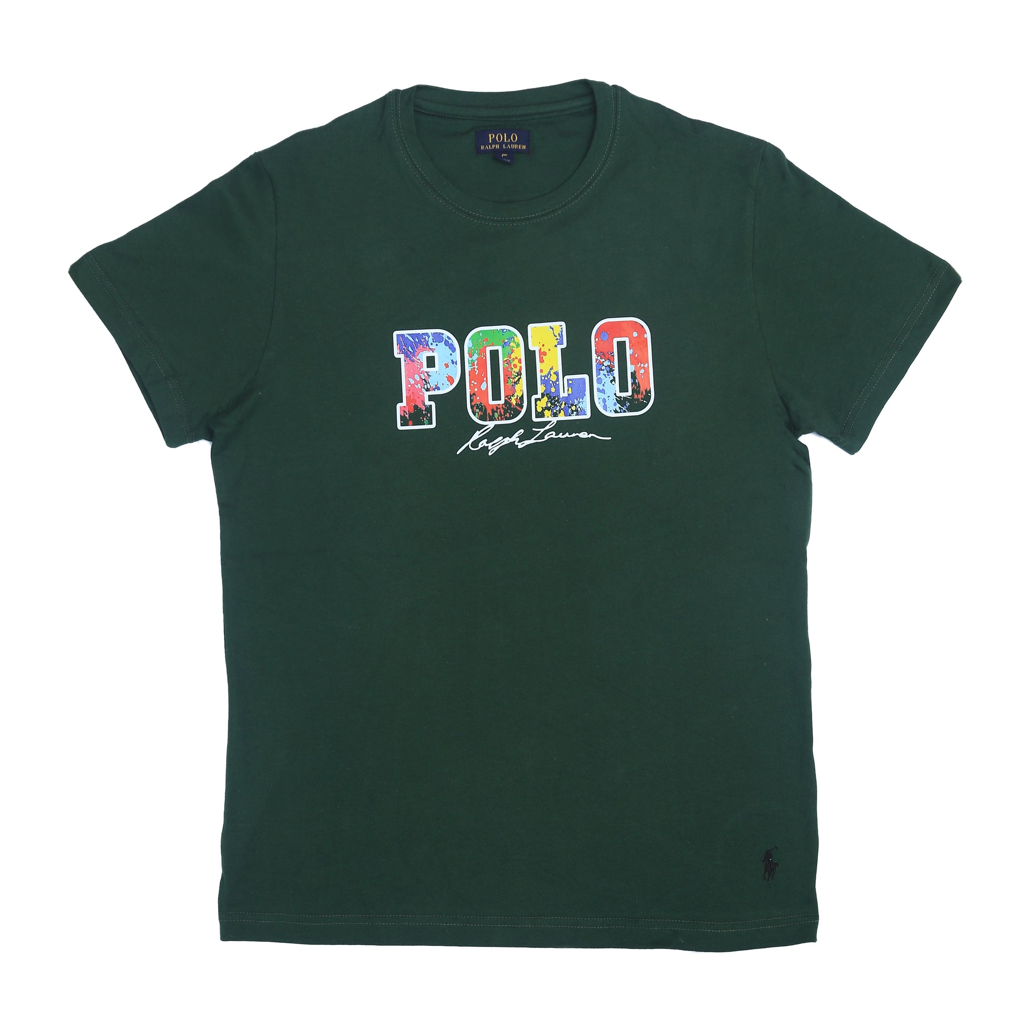 PRL printed T Shirt-british green