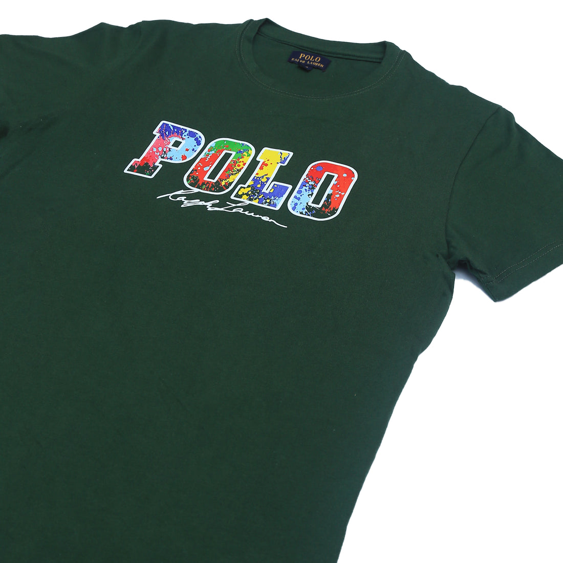 PRL printed T Shirt-british green