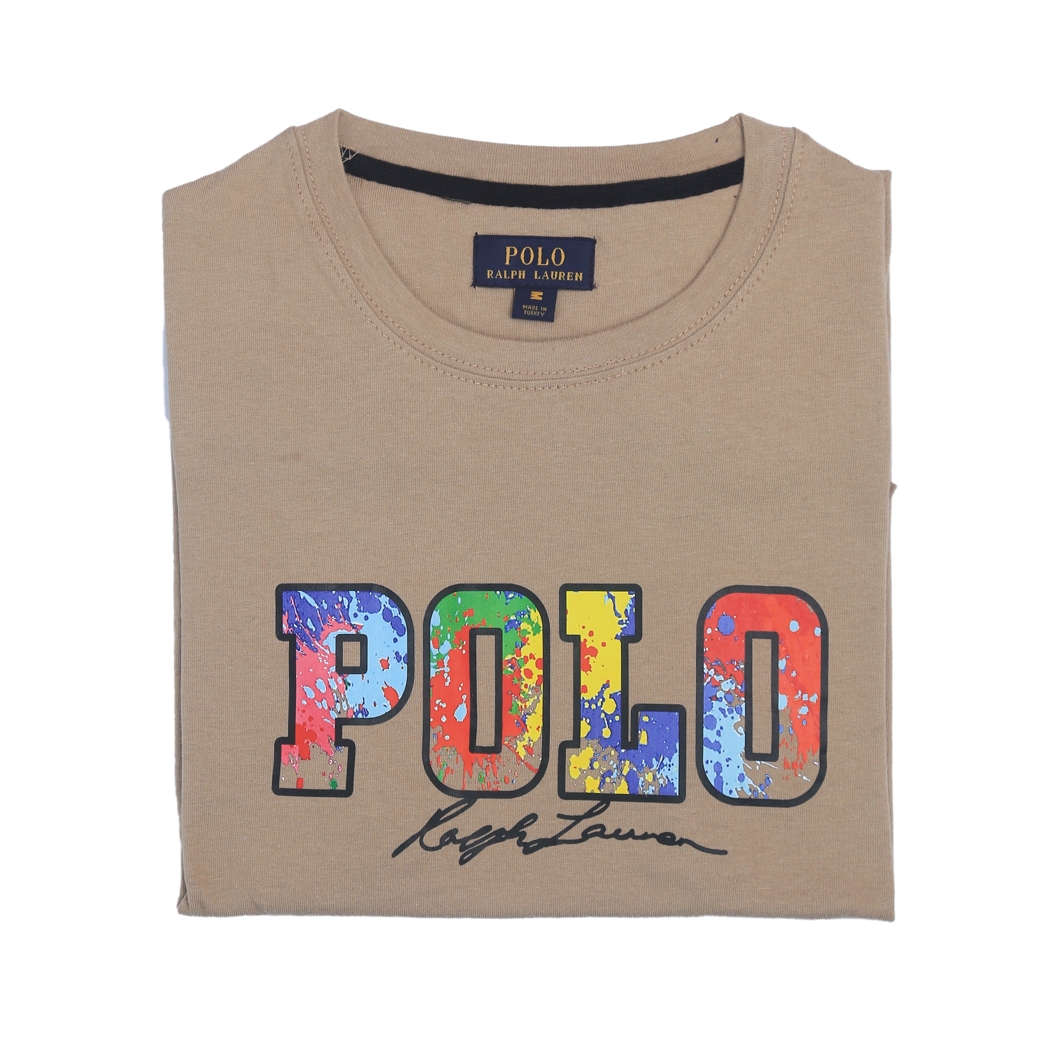 PRL printed T Shirt-Brown - brandahub