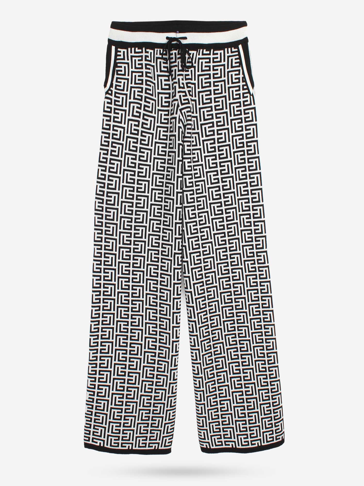 The Labyrinth Monogram Knit Set (Black & White)