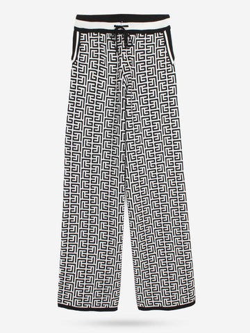 The Labyrinth Monogram Knit Set (Black & White)