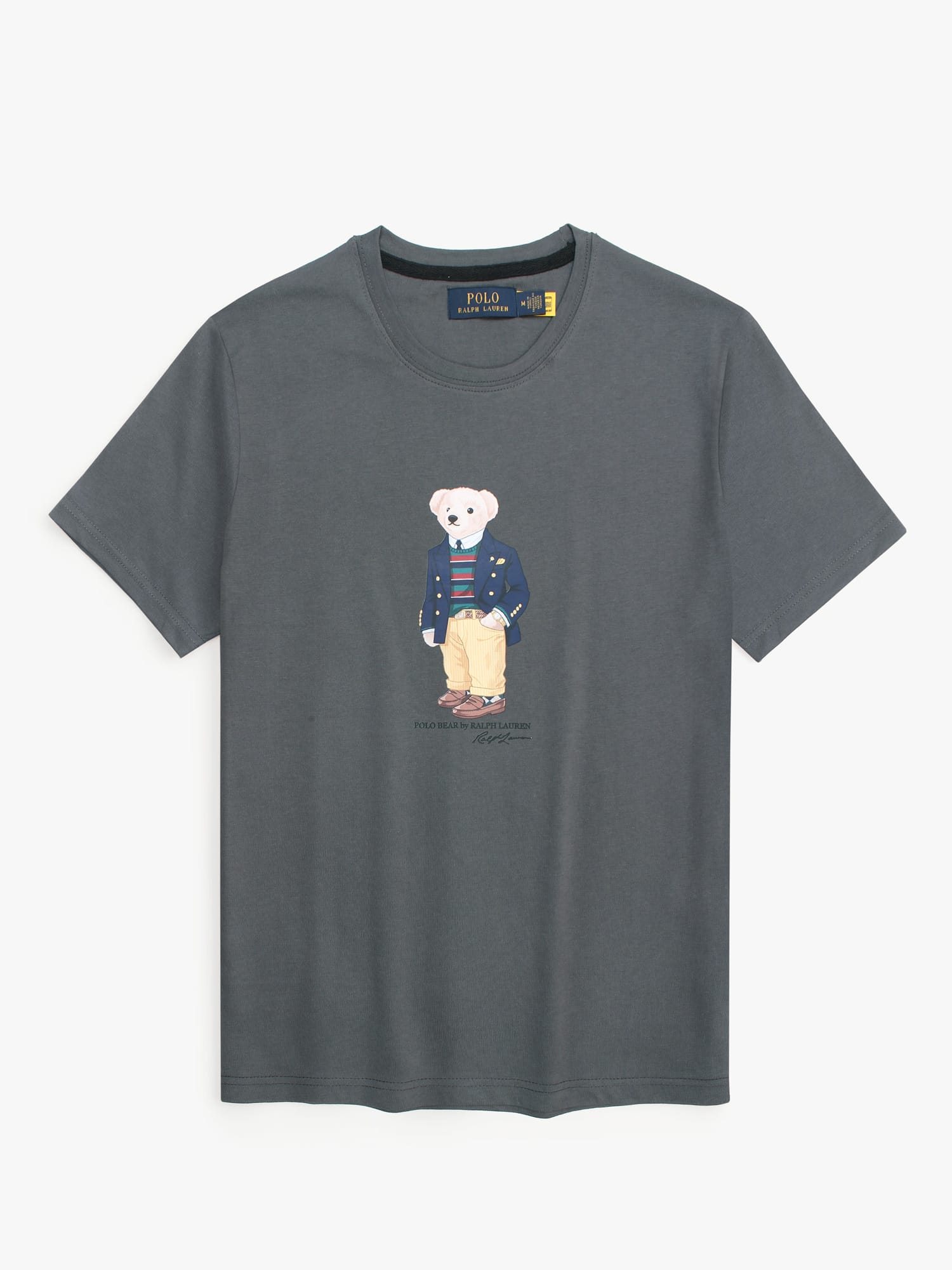 Brandahub T-shirts PRL bear T Shirt-grey
