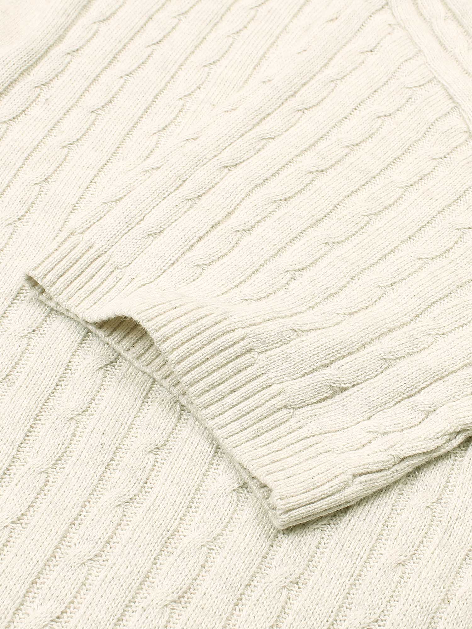 Brandahub polo shirts RL cable knit polo-Off White