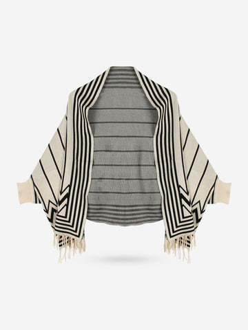 The Metropolis Graphic Stripe 3-Piece Set (Cream)