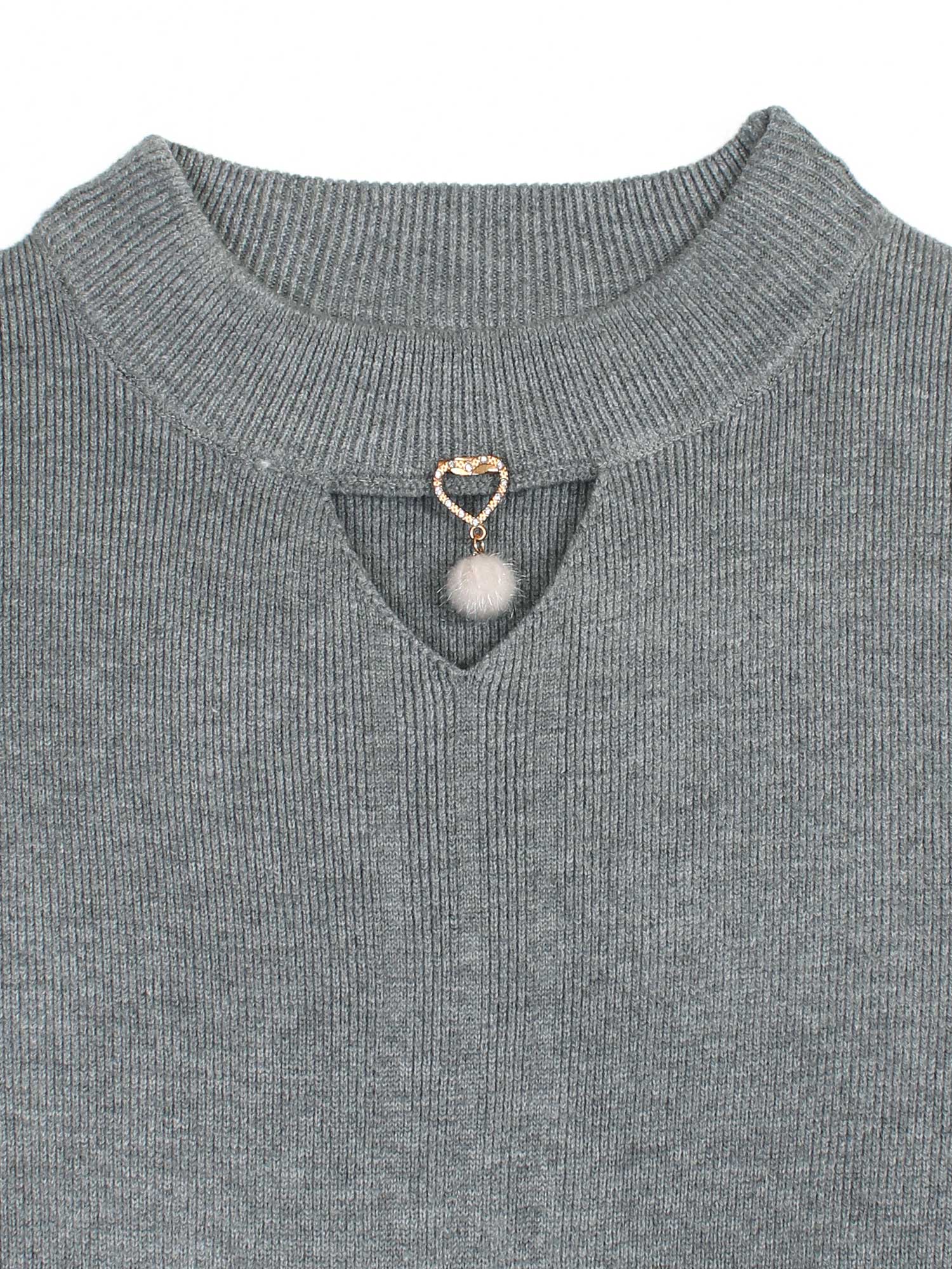 The Sweetheart Ribbed Knit Set (grey)