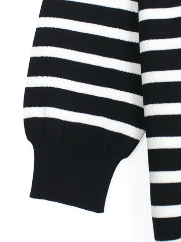 The Riviera Half-Zip Striped Knit Set