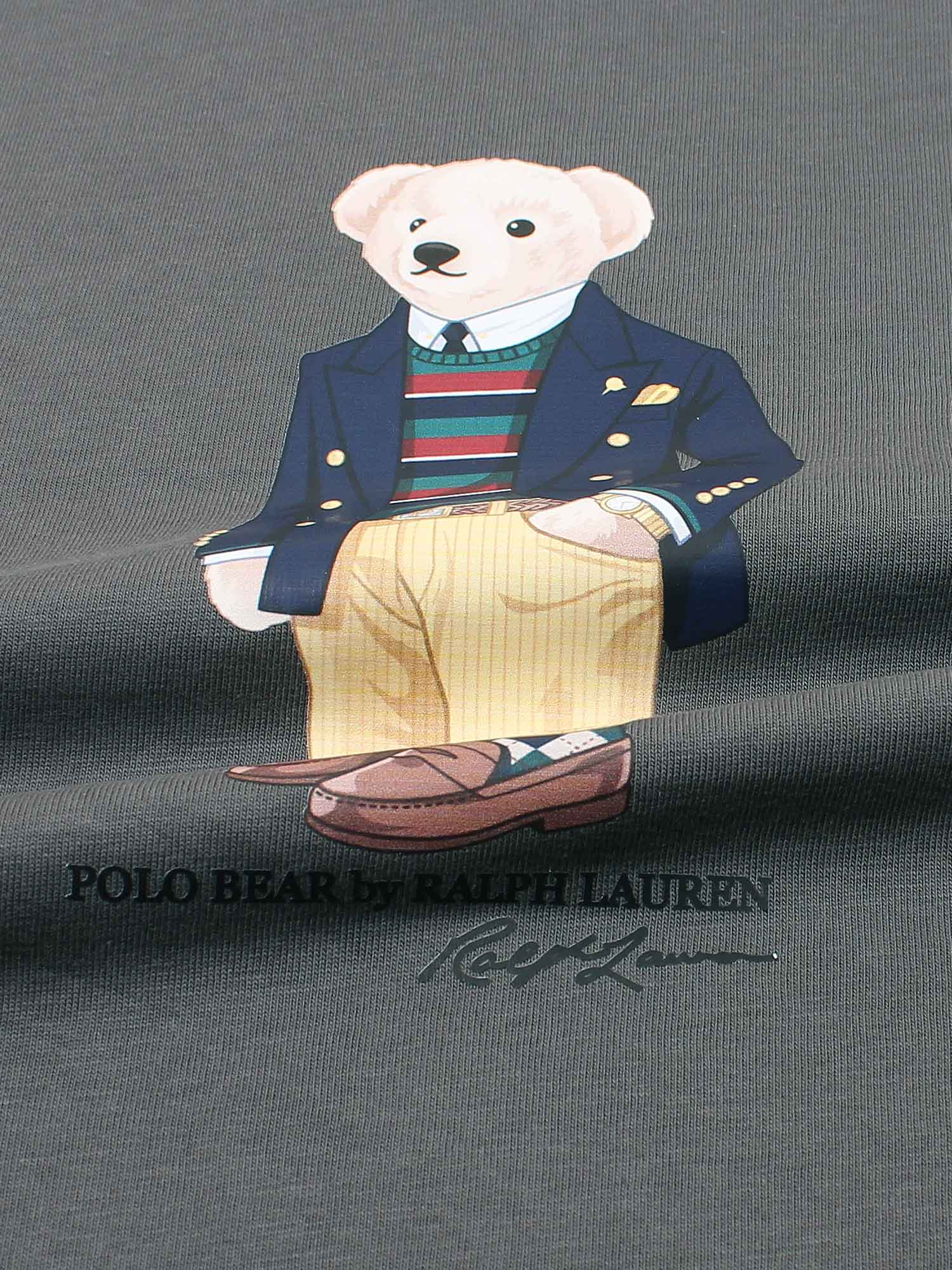 Brandahub T-shirts PRL bear T Shirt-grey
