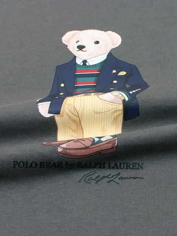 Brandahub T-shirts PRL bear T Shirt-grey