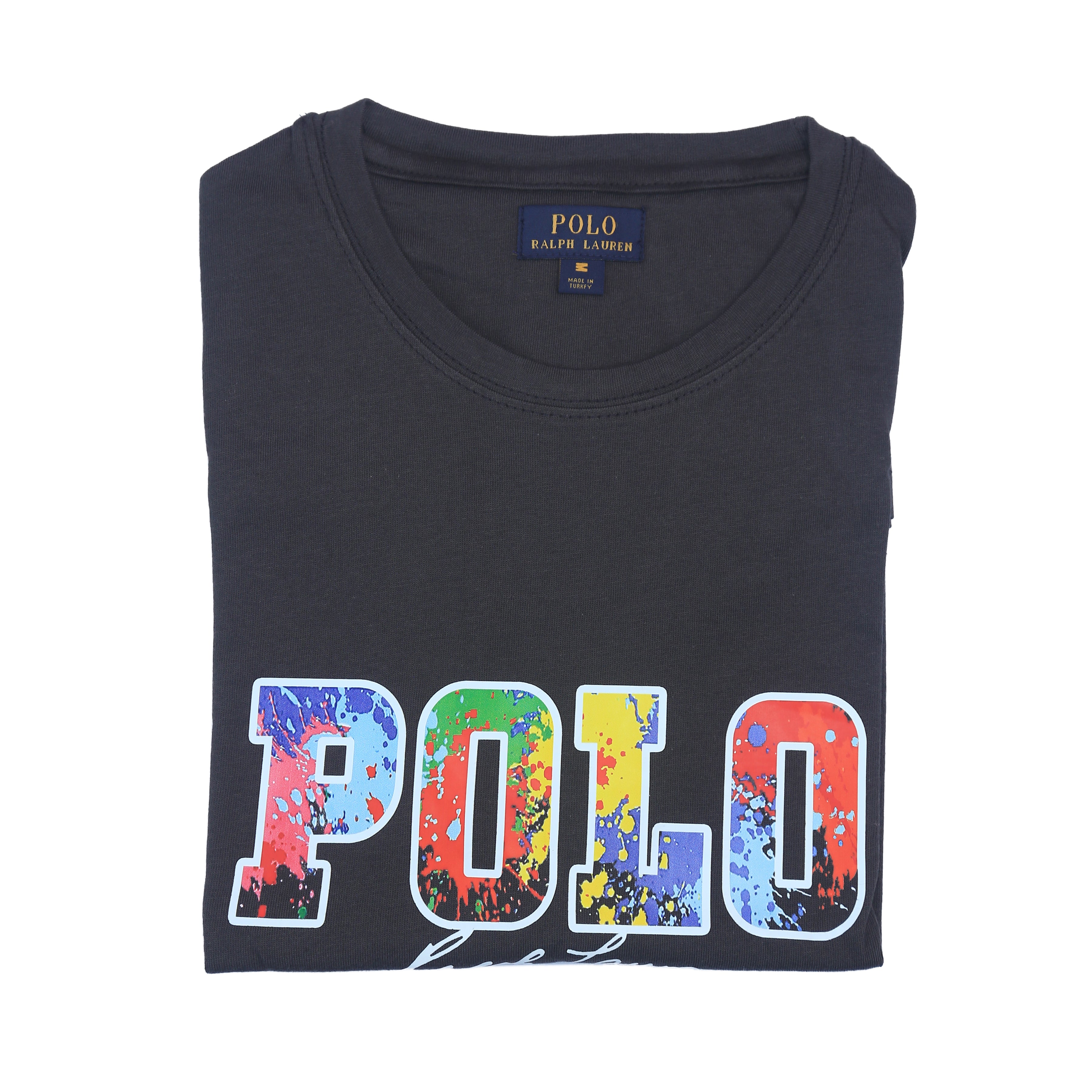 PRL printed T Shirt-Grey - brandahub