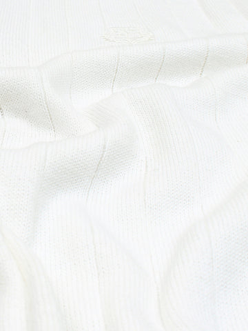 LP knit polo-white